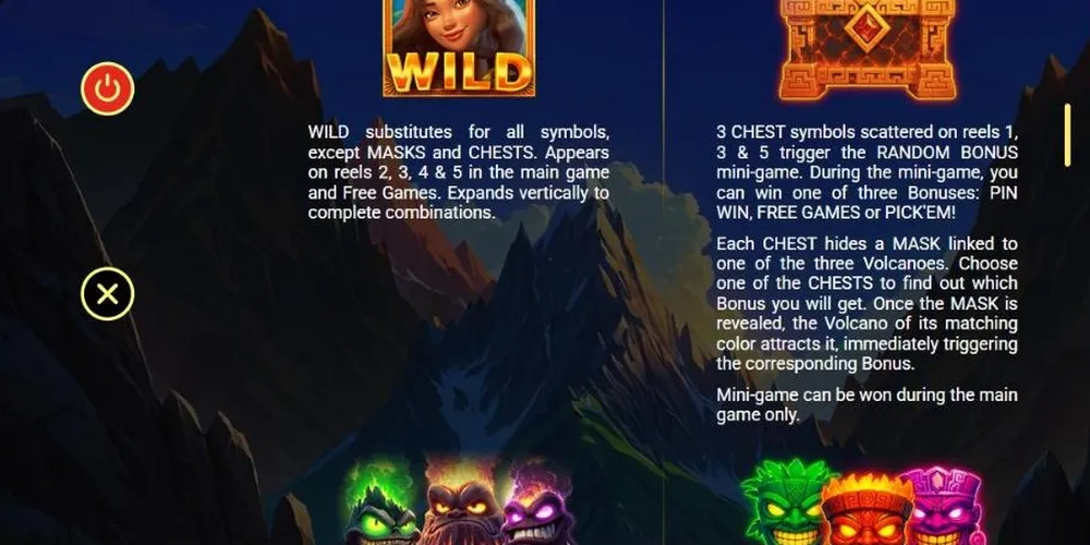 Wild and chest scatter rules in 3 Spirit Volcanoes
