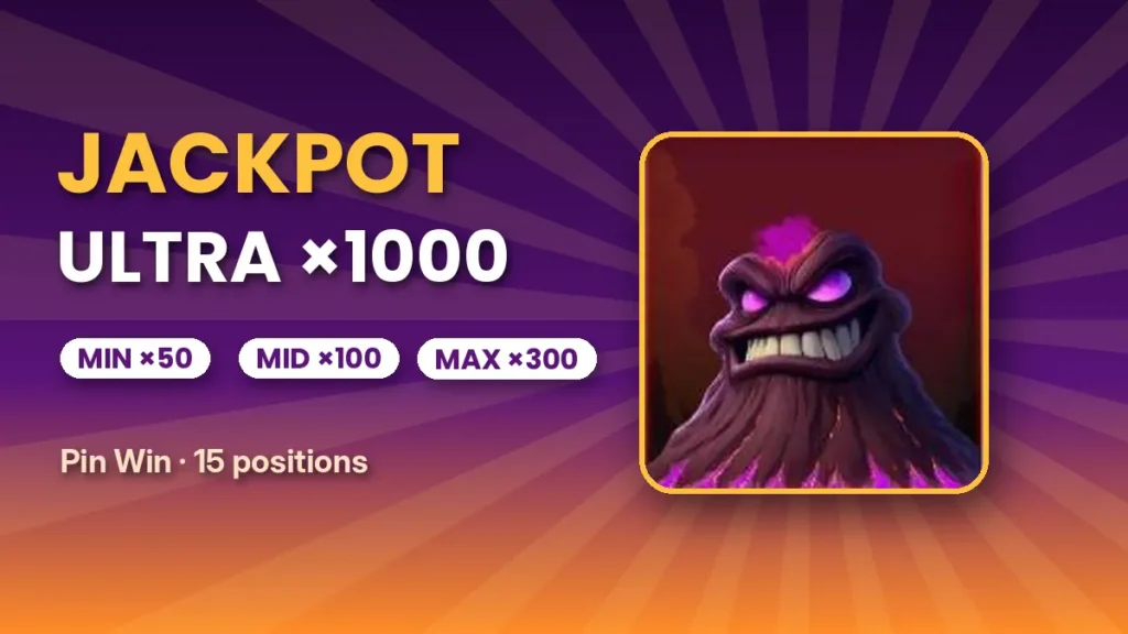 Volcan violet de 3 Spirit Volcanoes et Ultra Jackpot de 1 000×