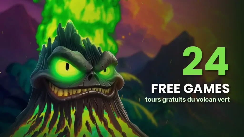 Volcan vert de 3 Spirit Volcanoes et 24 Free Games